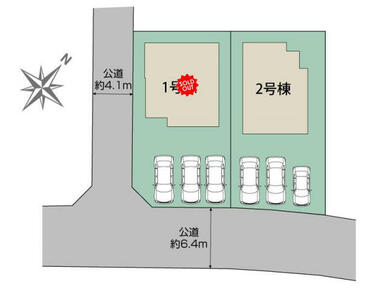 福岡市東区美和台5丁目2区画 区画図