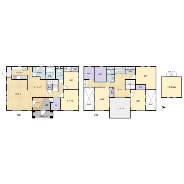 約52坪のゆったりとした5LDK！