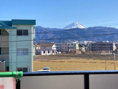 リビングから見える富士