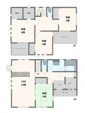 1号棟・4LDK+WIC2か所+SIC