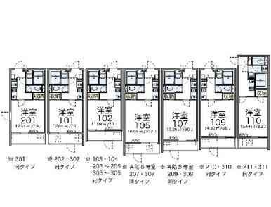 代表的な間取のため実際の間取とは異なる場合があります