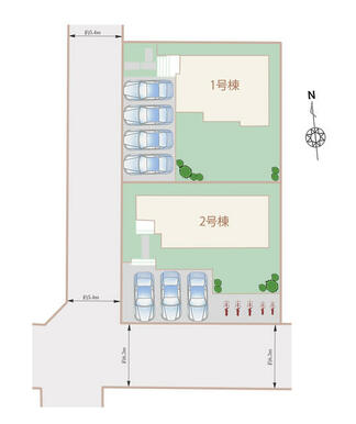 ★駐車スペースは並列３台駐車可能です！専用庭も完備！★