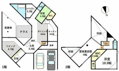 大きな吹抜けの開放的なデザイナーズ住宅！