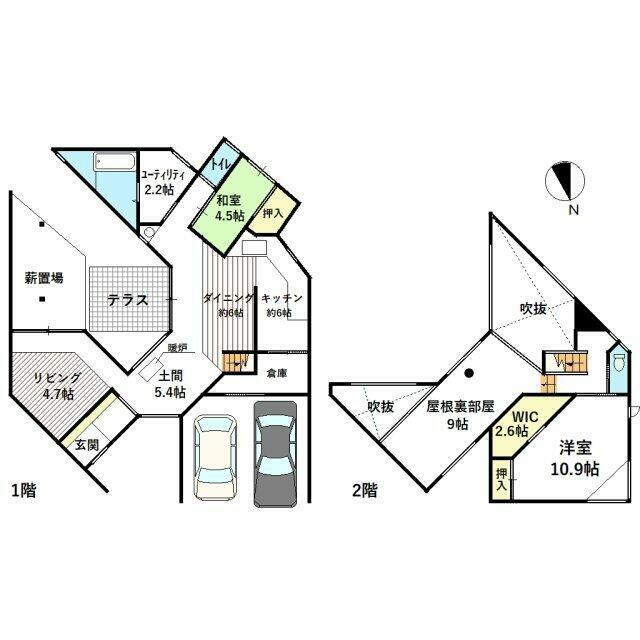 大きな吹抜けの開放的なデザイナーズ住宅！