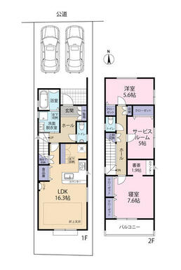 間取図　東棟