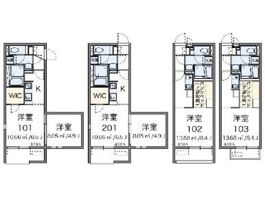 代表的な間取のため実際の間取とは異なる場合があります