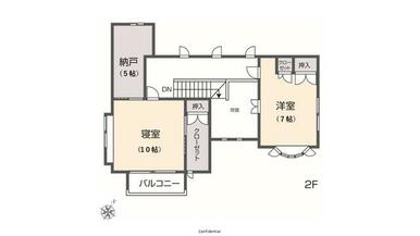 ２階　掲載の間取り図は設計図書を基に描き起こしたもので実際とは多少異なる場合があります。