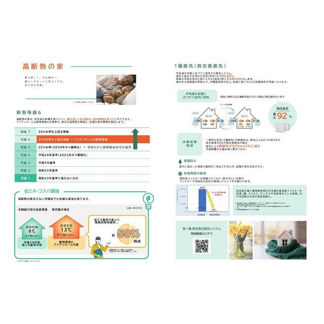アイディホームの家はＺＥＨ水準を上回る断熱等級６！ 高断熱の家は外気温の影響を受けにくく、夏は涼しく冬は暖かい室内環境を保つことが出来ます。 室内の温度差を軽減し、快適な室内環境を提供します♪