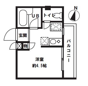 居室部分４．５帖