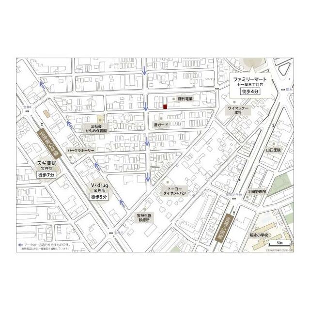 現地周辺案内図