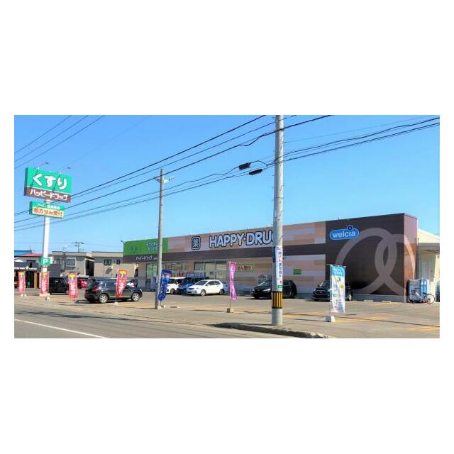 ハッピー・ドラッグ青森南佃店まで徒歩6分（約410ｍ）