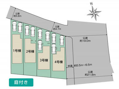 豊田市桝塚西町南山4棟 区画図