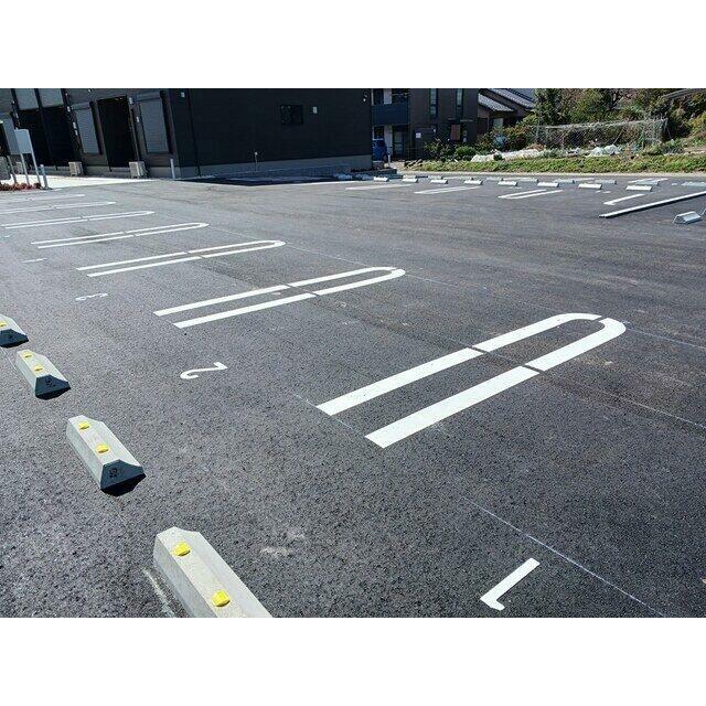 駐車場に車を止められます