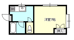 窓は東と北向き