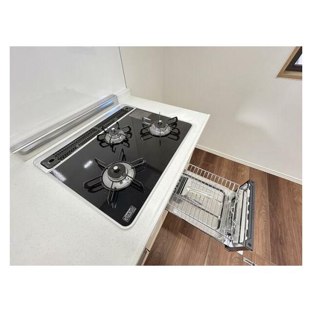 「キッチン」ガラストップコンロ