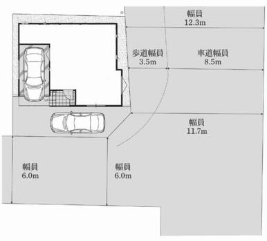 東南角地で日当り、通風良好◎