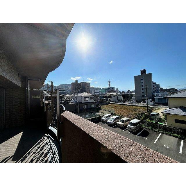 バルコニー　遮る建物なく眺望抜けております