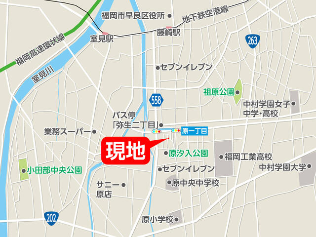 物件画像 福岡市早良区 原１丁目 (藤崎駅) 住宅用地