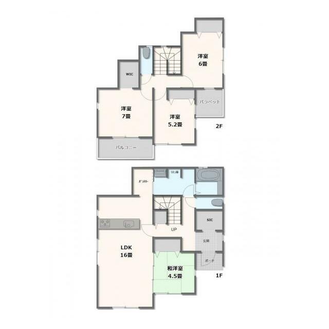 5号棟　4LDK+FC+WIC+SC+パントリー+リネン庫