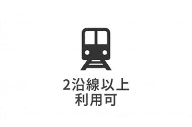 複数路線が使える好アクセス。移動時間を意識した利便性の高い立地です。