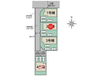 一宮市北丹町4棟 区画図