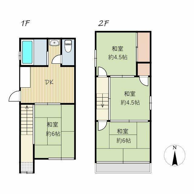 （間取り図）4DK