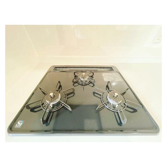 「キッチン」使い勝手のよい3口コンロです。