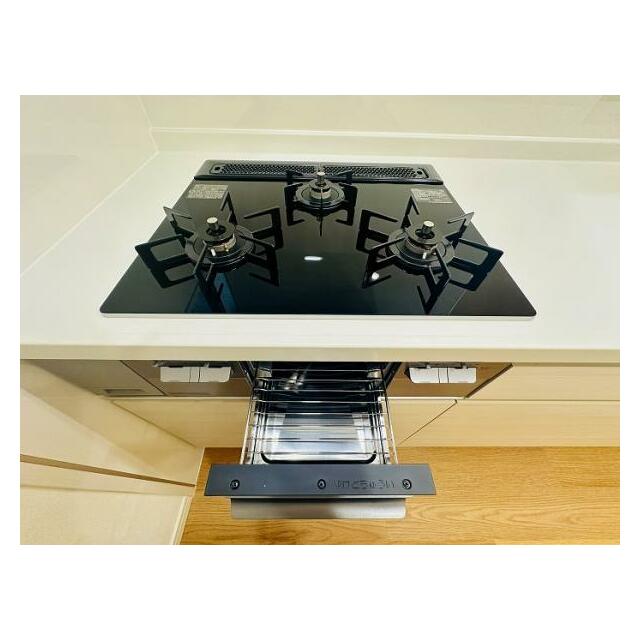 新品交換済のコンロ