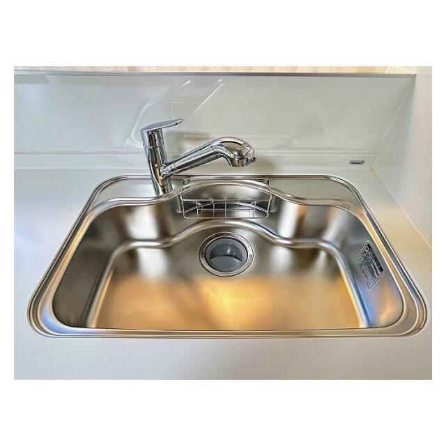 「キッチン」シンクは新品交換済みです。