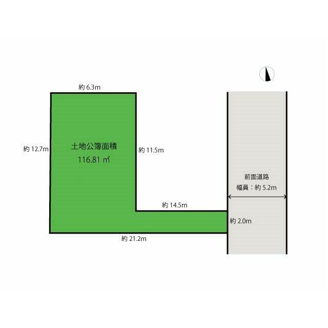 土地面積は約35坪！専用通路部分には季節の花を飾るなどガーデニングをを楽しめます！