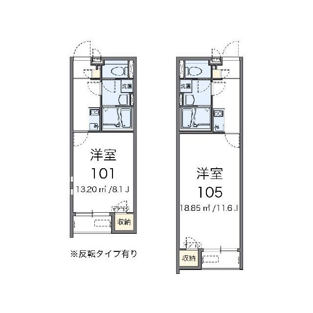 代表的な間取のため実際の間取とは異なる場合があります