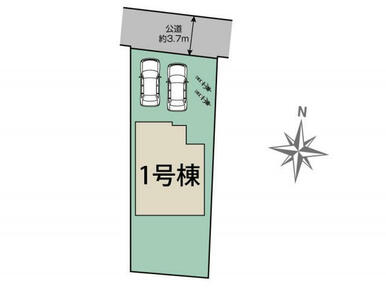 奈良市東紀寺町3丁目1棟 区画図