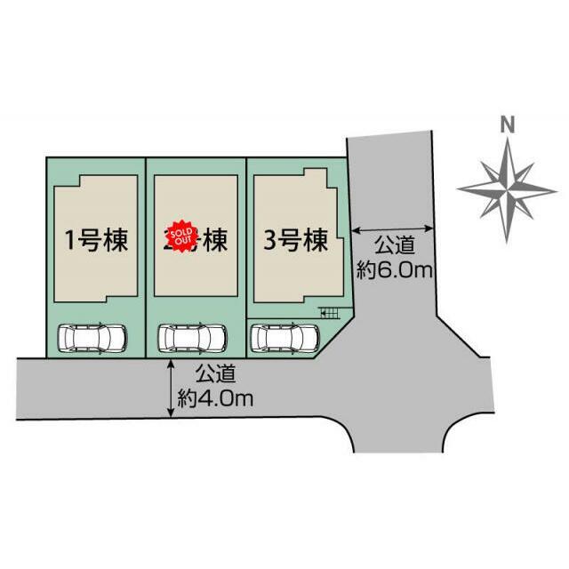 八王子市富士見町3棟 区画図