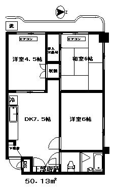 甲州街道に面しておらず、最も遠いお部屋ですので比較的静かです。