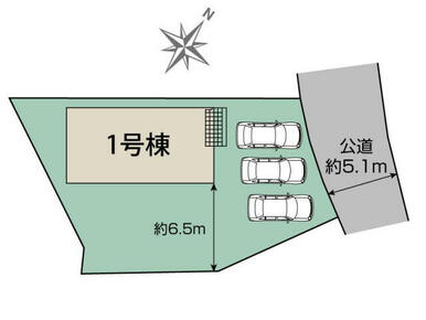 遠賀郡水巻町吉田南2丁目1棟 区画図