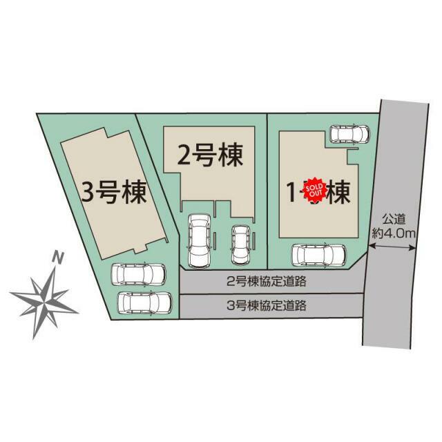 伊丹市鈴原町8丁目3棟 区画図