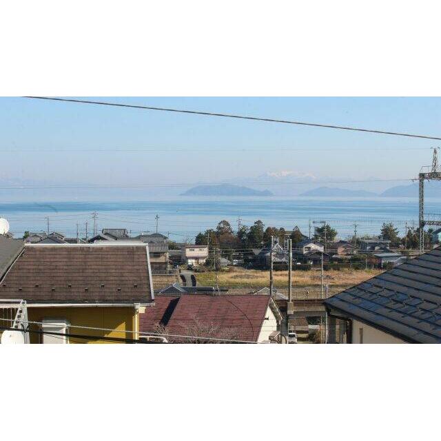 二階から琵琶湖パノラマ眺望