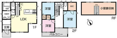 間取図です！！　小屋裏収納あります♪