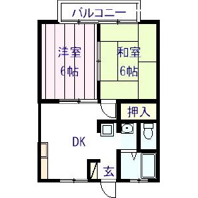 間取り図（２ＤＫ）