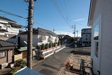 バルコニーからの眺望です！