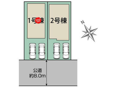 千歳市豊里2丁目2棟 区画図