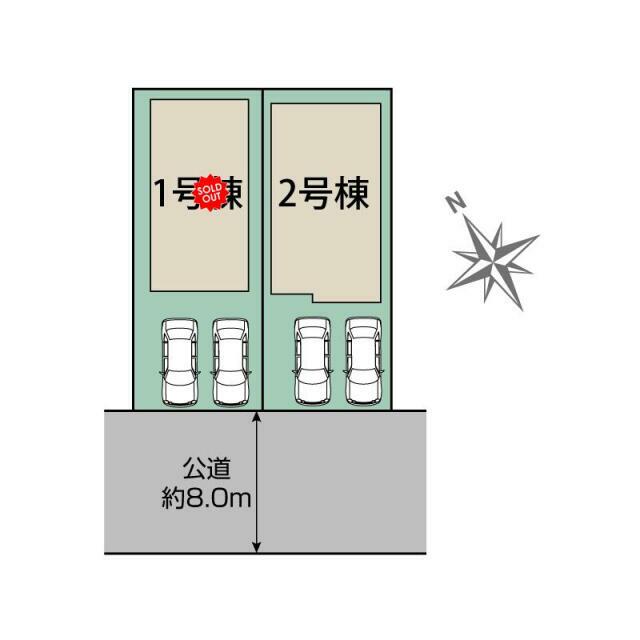 千歳市豊里2丁目2棟 区画図