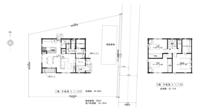 既設建物を利用された場合の３ＬＤＫ参考プランです。