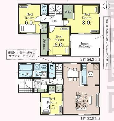 １号棟　間取り図です。