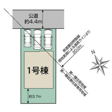 豊田市青木町1丁目1棟　区画図