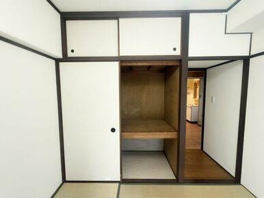 和室約4.5帖の押入れです。（2025年8月撮影）