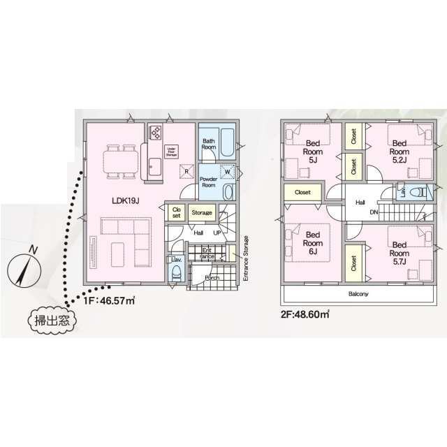 物件画像 福岡市東区 西戸崎１丁目 (西戸崎駅) 2階建 4LDK