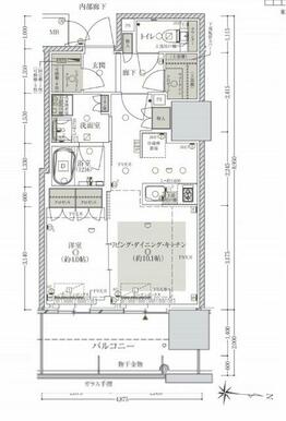 リビングに接するＢＥＤルームは可動間仕切りで　１つの広々リビングに変更できます。