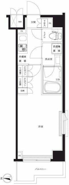 ルーブル川崎八番館 6階 1K