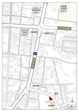 現地周辺案内図